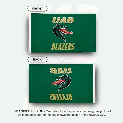 Desert Cactus University of Alabama Birmingham UAB Flag - 3 × 5 أقدام بانر ، النسيج المتين الداخلي/الخارجي ، تصميم البوليستر بنسبة 100 ٪ (النمط 1) in Kuwait