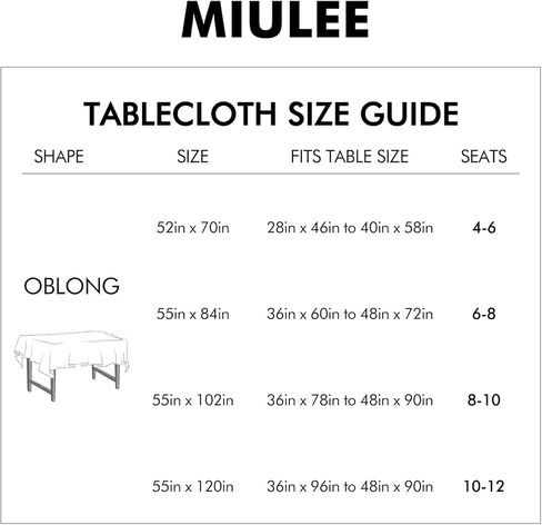 MIULEE Natural Thick Polyester Rectangle Tablecloth with Decorative Cutouts Waterproof Stain Resistant Table Cloth Farmhouse Table Cover for Thanksgiving Dining Party Camping, 52 x 70 inch in Saudi Arabia