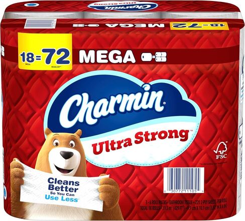 ورق تواليت قوي للغاية Charmin Ultra 4 Mega Rolls ، 220 ورقة لكل لفة in Kuwait