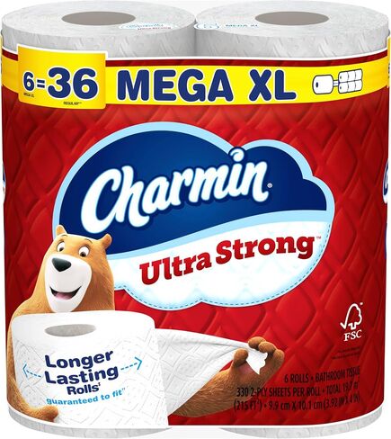 ورق تواليت قوي للغاية Charmin Ultra 4 Mega Rolls ، 220 ورقة لكل لفة in Kuwait