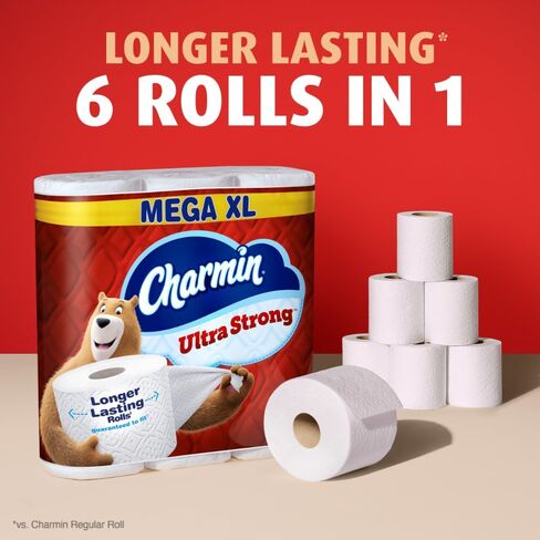 ورق تواليت قوي للغاية Charmin Ultra 4 Mega Rolls ، 220 ورقة لكل لفة in Kuwait