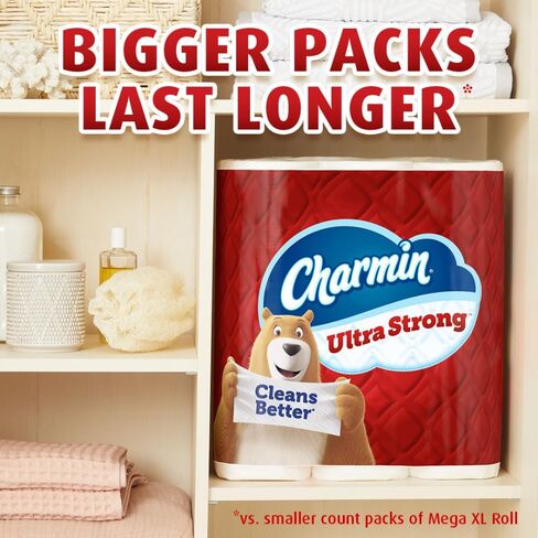 ورق تواليت قوي للغاية Charmin Ultra 4 Mega Rolls ، 220 ورقة لكل لفة in Kuwait