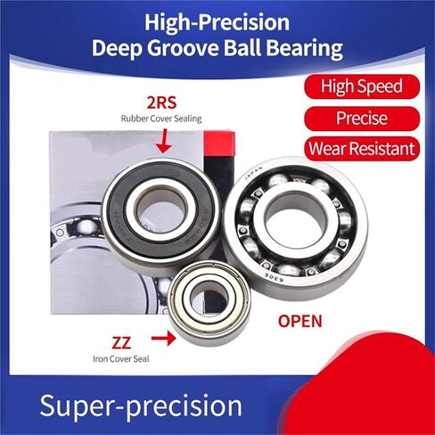 1Pcs Deep Groove Ball Bearing 6000 6001 6002 6003 6200 6201 6202 6203 6300 6301 6302 ZZ 2RS CM C3(Open,5PCS_6302 15X42X13MM) in Saudi Arabia