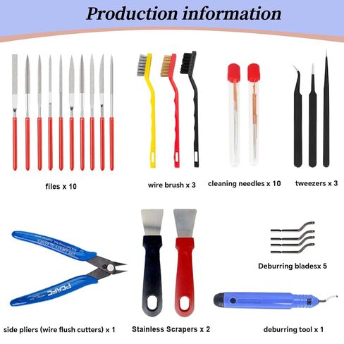 أدوات طابعة 35pcs-3d أدوات الطباعة ثلاثية الأبعاد ， إكسسوارات الطابعة ثلاثية الأبعاد لفوهة الطابعة ثلاثية الأبعاد ، وإزالة النماذج ، والرمل ، والمصنف ، مجموعة أدوات DIY الأساسية للطباعة ثلاثية الأبعاد in Kuwait