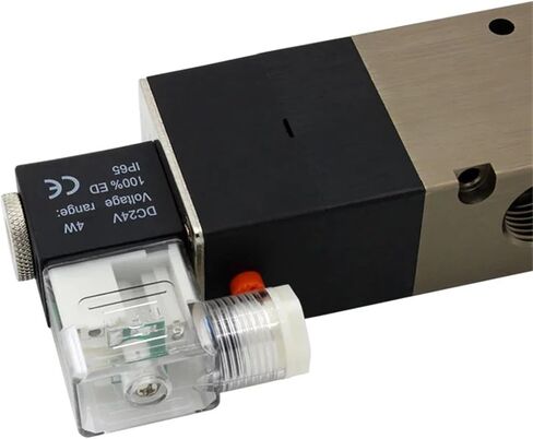 4V430C-15 4V430E-15 4V430P-15 AC220V 5 Ports 3 Position Dual Solenoid Pneumatic Air Valve 1/2" BSPT DC12V 24V 220V with fittings(4V430E-15 AC220V) in Saudi Arabia