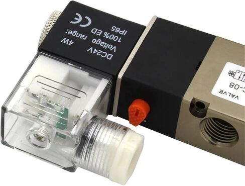 4V230C-08 4V230E-08 4V230P-08 5 WAY 3 الموضع 1/4 "صمام الملف اللولبي الهوائي Double Coil DC12V DC24V AC220V (4V230C-08 AC220V) in Saudi Arabia