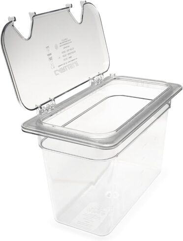 Carlisle FoodService Products Plastic Food Pan 1/4 Size 6 Inches Deep Clear in Kuwait