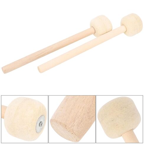 2 PCS MALLET MALLET ، Wool Love Foed Drum Stick ، ​​Armsticks Accussion Assectories Part for Drums in Kuwait
