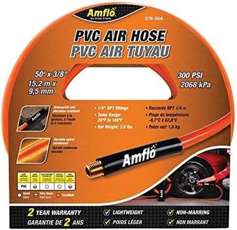 Amflo 576-50a 3/8 "× 50 'PVC Air خرطوم in Saudi Arabia