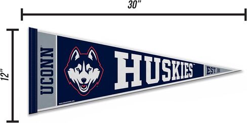 Rico Industries NCAA Connecticut Huskies - UConn Rally 12 "× 30" in Saudi Arabia