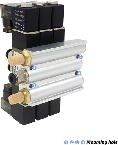 4V120-06 DC24V 12V AC220V AC110V 2 المواضع 5 طريق رباعي الملف اللولبي صمام الألومنيوم الأساسيات المحاكاة 3 4 5 6 محطات (4 محطات) in Kuwait