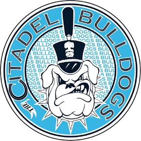 The Citadel Bulldogs Large 12" Round Logo Decal in Saudi Arabia