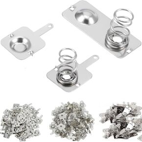 Battery Springs AA Battery Negative to Positive Conversion Spring Contact 12mmx12mm Nickel Plate for DIY Battery Box Toy Power Slot Accessories - 30Pairs in Kuwait