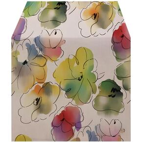 OYIMUA Colorful Flowers Spring Table Runner, Seasonal Summer Floral Runner for Kitchen Dining Table Holiday Home Party Decor 13x72 Inches in Saudi Arabia