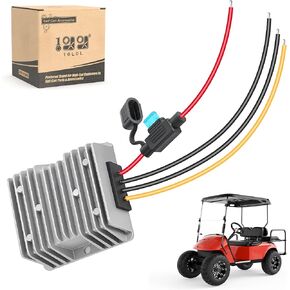 10L0L 36V 48V Step Down to 12V Golf Cart Converter, 20A 240W DC-DC Voltage Regulator Reducer with Fuse IP68 Waterproof Transformer in Kuwait