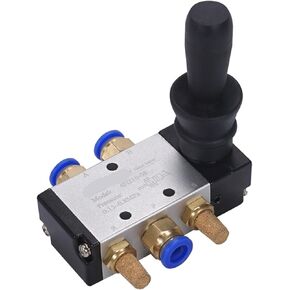 4H210-06/08 4H310-08/10 4H410-15 2 Position 5 Port Handle Operated Pneumatic Hand Valve with Silencer and Accessories(10mm,4H210-06) in Saudi Arabia