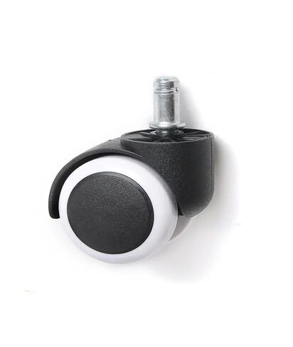 (5 Pack) 10mm/11mm 2 inch circlip/Screw Pu Office Chair casters Large Swivel Wheels Silent(Screw-Gray-10mm) in Saudi Arabia