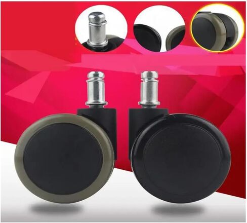 5 Pieces/lot 2 inch Swivel Chair Wheel boss Office Caster Computer Accessories Mute(Screw-Grey) in Saudi Arabia