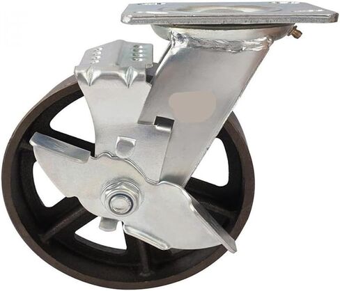 1 حزمة مقاس 6 بوصة CA Pig Iron Side Side Side Movable Wheel Tool Towning Townerving Turnover in Saudi Arabia