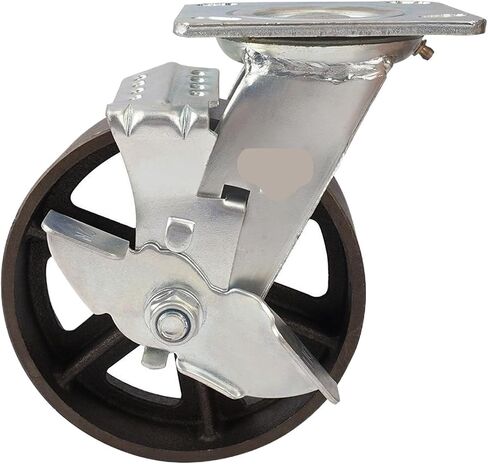 1 حزمة مقاس 6 بوصة CA Pig Iron Side Side Side Movable Wheel Tool Towning Townerving Turnover in Saudi Arabia
