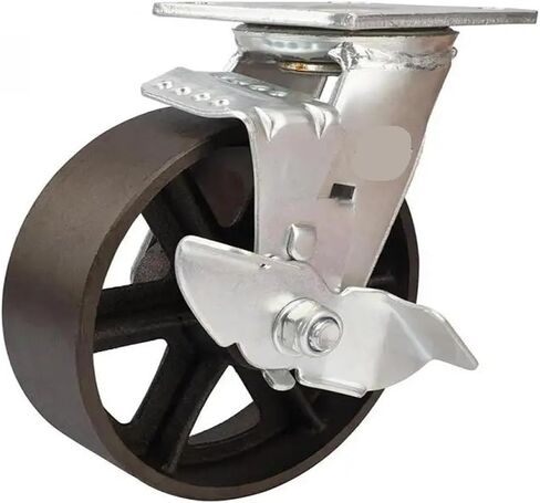 1 حزمة مقاس 6 بوصة CA Pig Iron Side Side Side Movable Wheel Tool Towning Townerving Turnover in Saudi Arabia