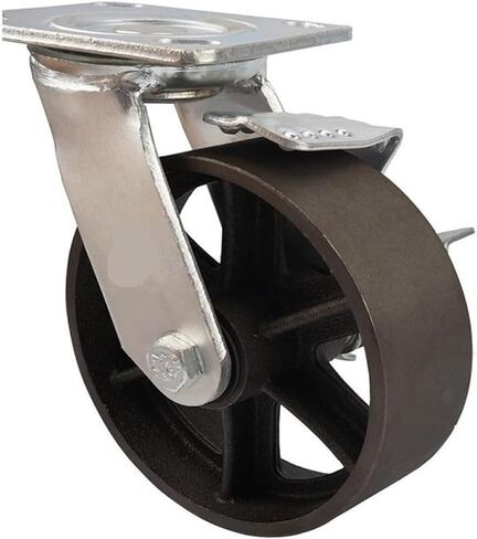 1 حزمة مقاس 6 بوصة CA Pig Iron Side Side Side Movable Wheel Tool Towning Townerving Turnover in Saudi Arabia
