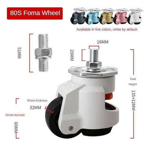 1 حزمة 80F/80S T-T-Type Foma Wheel Adjustment لأجهزة أثاث الآلات (80s-T-Tyle ، Blue Inky) in Saudi Arabia