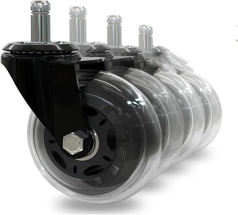 (5 Pack) 3 Inch Pu Swivel Wheel Dry Ice Office Chair Computer Scooter(Card Spring galvaniz) in Saudi Arabia