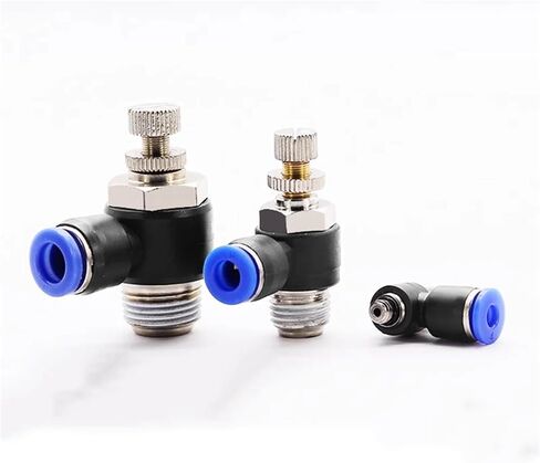 SL Type 4 6 8 10 12mm M5 1/8" 1/4" 3/8" 1/2" Fast Connection Pneumatic Fitting Air Speed Regulating Valves Throttle Valve(Sl10-03) in Saudi Arabia