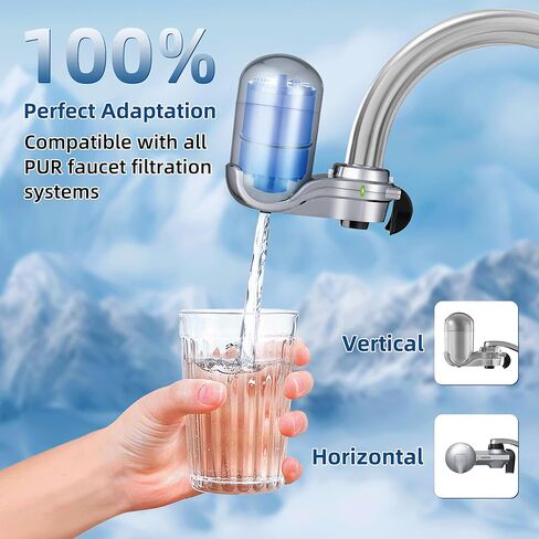 Water Filter Replacement For PUR, PUR PLUS Faucet Filtration Systems, Fit Sink RF-9999, FM-3700, FM-2500V, PFM400H, RF-3375, Faucet Mount Water Filters 3 Pack in Saudi Arabia