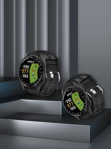 2 pack for Garmin Approach S44/Approach S50 Golf GPS Smartwatch Band, 20mm Quick Release Silicone Sport Strap Replacement Watchband for Garmin Approach S50 & S44 Wristbands Accessories-Black in Saudi Arabia
