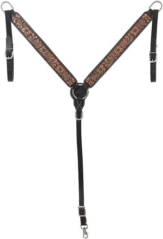Hilason Western Horse Headstall Twhall مجموعة الأزهار الجلدية الأمريكية | تكا للخيول in Kuwait