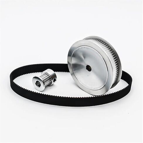 12T 120T HTD 3M Synchronous Wheel Set Belt Width 15mm Timing Pulley Set Reduction1:10 Timing Belt Pulley Kit 3M 120Teeth 12Teeth(120T-20mm,Belt-L 360mm,12T-6mm) in Kuwait