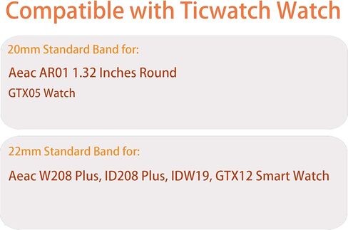 متوافقة مع أشرطة AEAC Smart Watch ، أحزمة استبدال المعادن السريع 20 مم ، 22 مم ، متوافقة مع AEAC 1.32 بوصة ، W208 Plus ، IDW19 ، IDW28 ، GTX12 in Kuwait