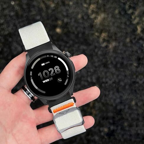 متوافقة مع فرق الساعات الذكية BlackView ، Lamshaw 20mm ، 22 مم ناعم نايلون نايلون بديل نطاقات رياضية متوافقة مع Blackview W70Pro ، W60 ، W50 ، W50PRO ، W30 ، R60 ، R8PRO ، R7PRO ، X20 ، X1 ، X1PO ، X5 ، X2 ، Z10 ، Z20 ، in Kuwait