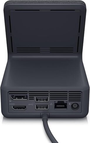 Dell Dual Charge Dock HD22Q - Fabric Wrapped Charging Stand, Type-C Connector, Qi Enabled Charging, Wake-on-Dock, Smartphone Rest, Power Button LED - Magnetite in Saudi Arabia