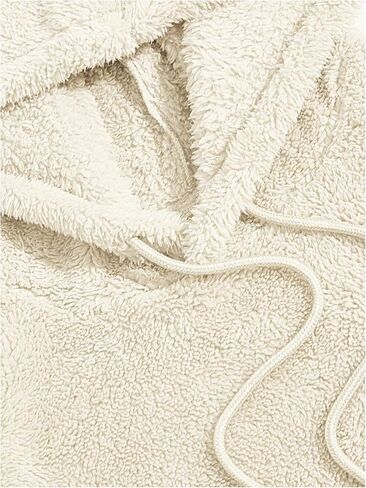 Verdusa Men's 2 Piece Tracksuit Sets Fleece Fuzzy Hooded Sweatshirt and Shorts in Kuwait