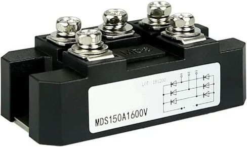 Three Phase Rectifier Bridge MDS150A Bridge Rectifier Module Installation Radiator W-95 125mm x 90mm x 50mm Installed in Kuwait