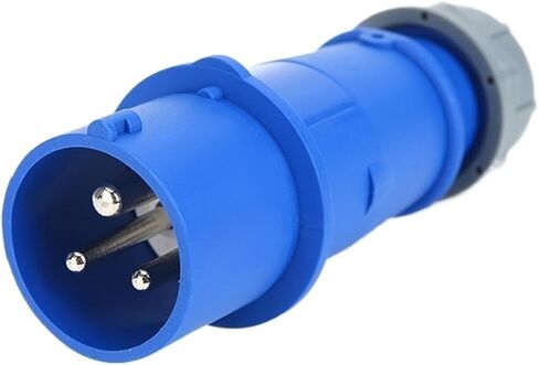 32A 3 Pin 220V-250V IP44 2P+E Electrical Waterproof Industrial Male/Female Connector Power Supply Industrial Plug and Socket(023x 32a 3pin) in Kuwait