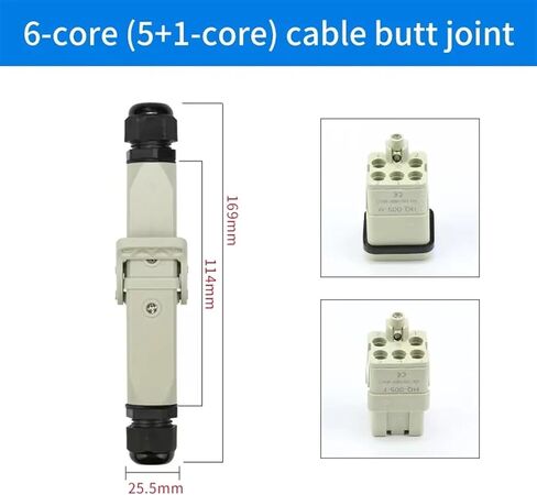 HDC-HA Heavy Duty Connector 4/5/6/8 Pins Industrial Waterproof Aviation Socket Plug Plastic Housing 250V 10A/16A(5 Pins and Pe-02) in Kuwait