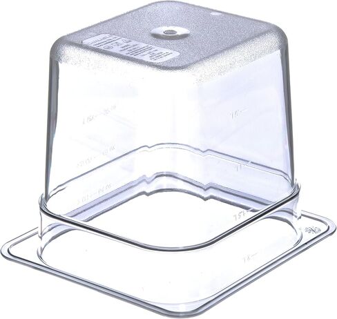 Carlisle FoodService Products Plastic Food Pan 1/6 Size 4 Inches Deep Clear in Kuwait