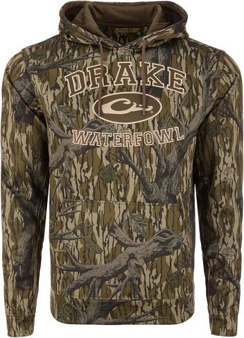 Drake Waterfool Performance Men Men DW0237 Hunting Camo Camo anti-plaging hoodie w/kangaroo pocket & hood cine in Kuwait