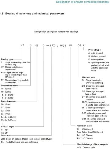 1pair 7210CD P4A 50X90X20 7210C Angular Contact Bearings Spindle Bearings in Saudi Arabia