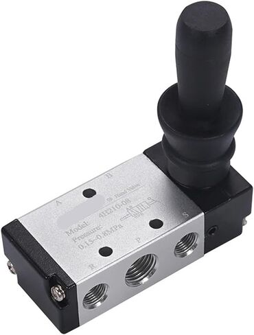 4H210-06/08 4H310-08/10 4H410-15 2 Position 5 Port Handle Operated Pneumatic Hand Valve with Silencer and Accessories(10mm,4H210-06) in Saudi Arabia