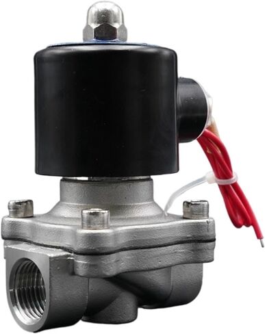 1PCS DC24V DC12V valve solenoid valve normally closed water valve 304 stainless steel 1/4" 3/8" 1/2" 3/4" 1" 2"(DC24V-NBR,DN50B Plus) in Saudi Arabia