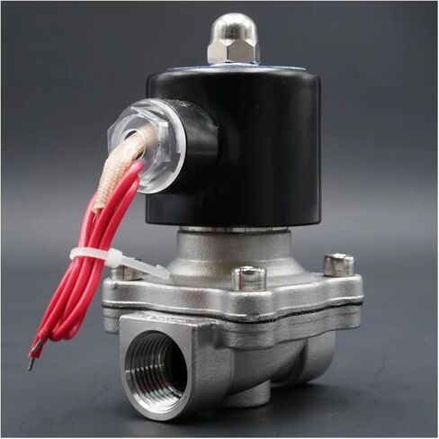 1PCS DC24V DC12V valve solenoid valve normally closed water valve 304 stainless steel 1/4" 3/8" 1/2" 3/4" 1" 2"(DC24V-NBR,DN50B Plus) in Saudi Arabia