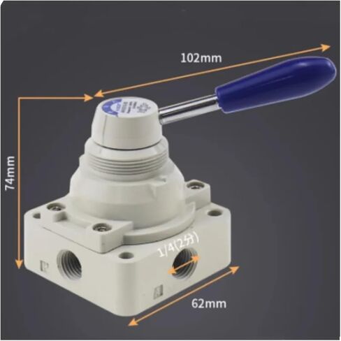 4HV230-08 air valve 4-way 3-position handle direct-acting 1/4-inch PT pneumatic valve in Saudi Arabia