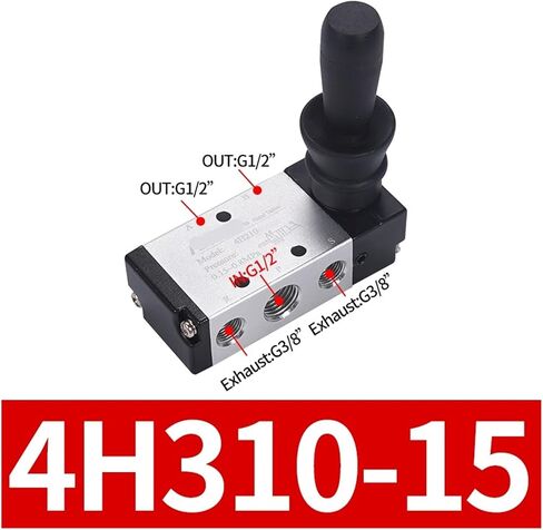 4H210-06 4H210-08 4H310-08 4H310-10 4H410-15 رافعة اليد تعمل صمام الملف اللولبي الكهربائي الصمام الهوائي (4H310-10) in Kuwait
