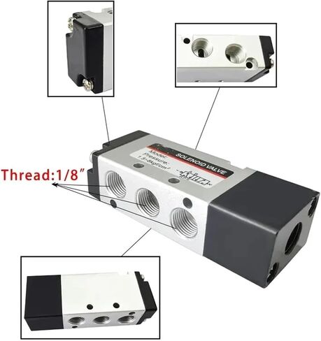 4A110-06 4A210-08 4A310-10 4A410-15 Two-position five-way air-controlled directional valve 1/8" 1/4" 3/8" 1/2"(4A410-15 PC10-04) in Saudi Arabia