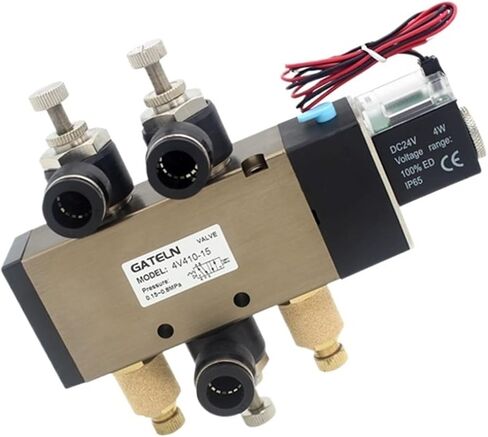 4v410-15 صمام الملف اللولبي المكون من خمسة موانئ مع إكسسوارات AC110V (مع تركيبات 8 مم) in Kuwait